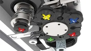 Automatic, 5-position tool changer magazine