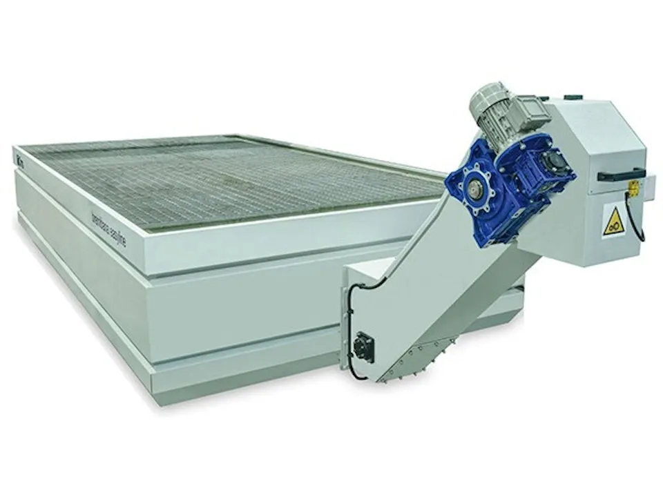 Easy maintenance: 93% less cost for exhausted abrasive removal