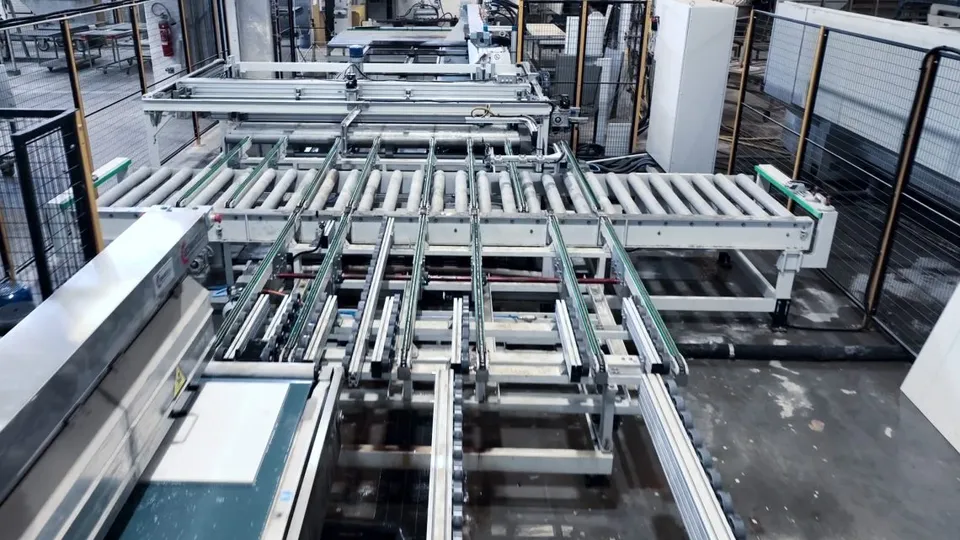 Optimized production with multiple machines in series