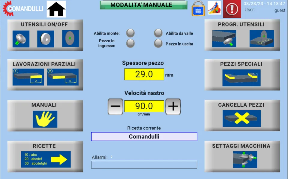 Main screen