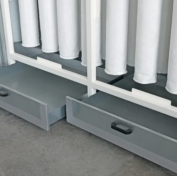DRY Suction Wall — Dust collection drawers