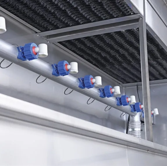 IWATER Suction Wall — Series of nozzles for water nebulization